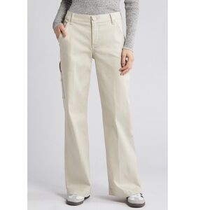 Wit & Wisdom 'Ab'Solution Birch Beige High Waist Wide Leg Jeans - Sz 6, NWT